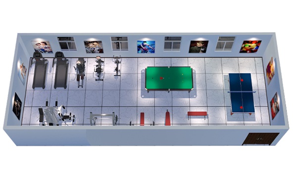 100平方健身房配置方案-广西好博体育健身器材有限公司