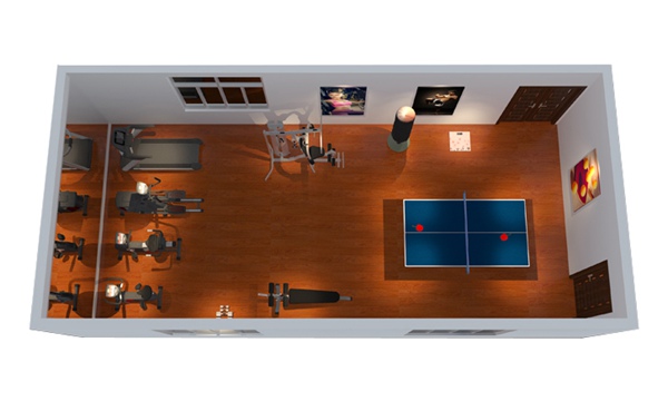 150平方健身房配置方案-广西好博体育健身器材有限公司