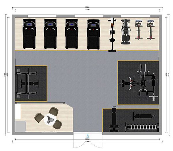 80平方健身房配置方案-广西好博体育健身器材有限公司 80平方健身房配置方案-广西好博体育健身器材有限公司